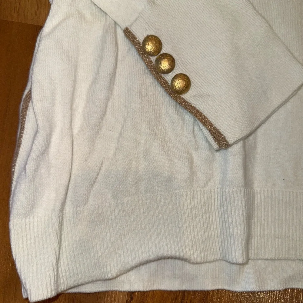 Riley & Rae‎ sweater size large gold detail accents business casual, glam